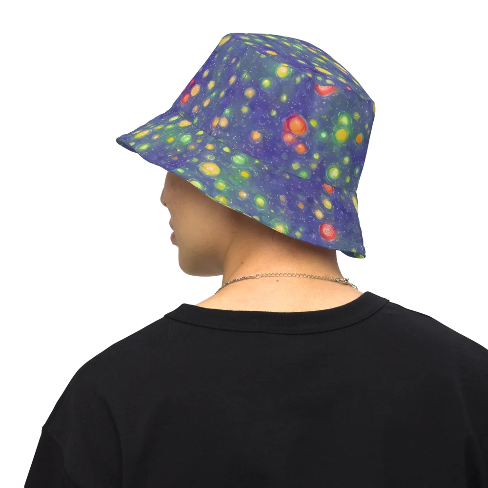 Luminous Nebula on Reversible Bucket Hat — Back Inside
