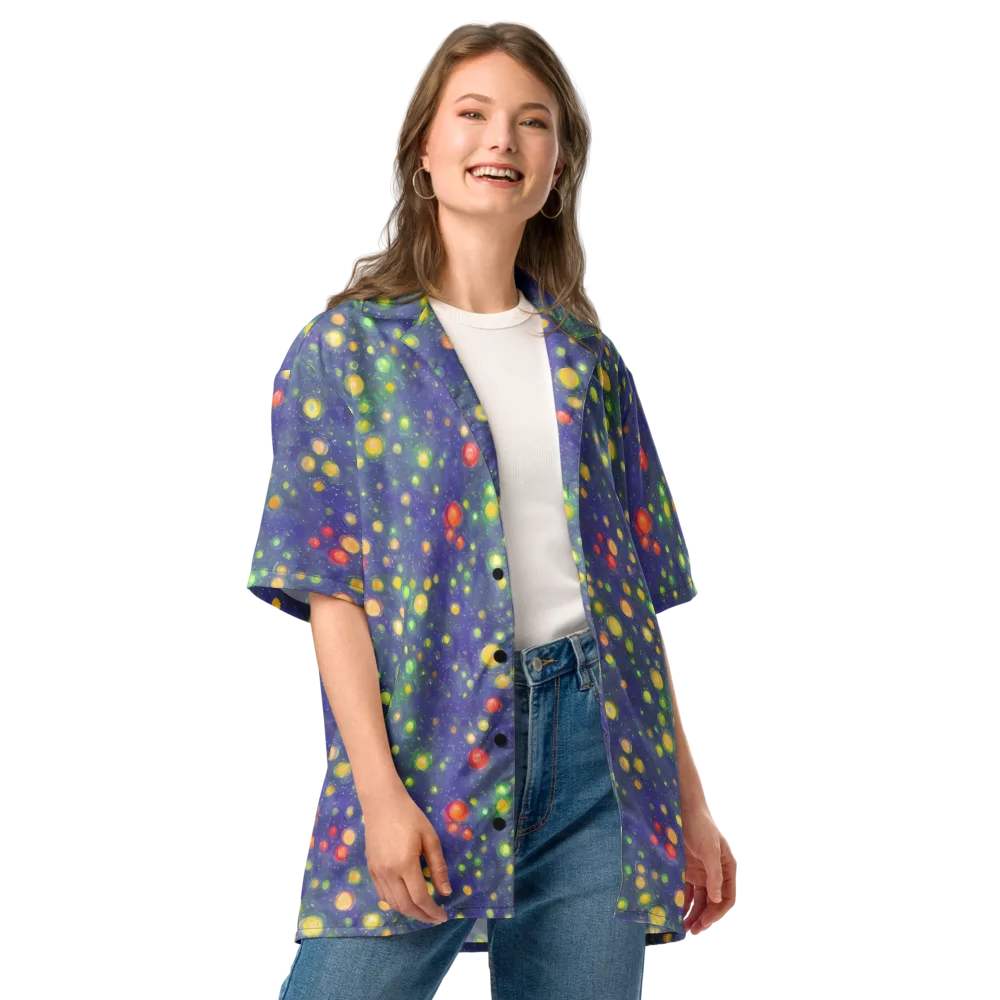 Luminous Nebula on Button Shirt — Front