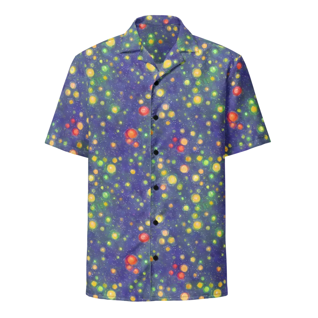 Luminous Nebula on Button Shirt — Front
