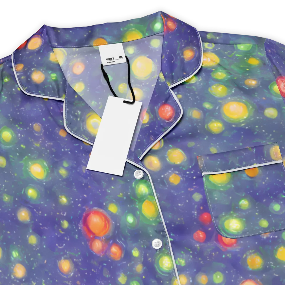Luminous Nebula on Women's Short Sleeve Pajama Top — Product details