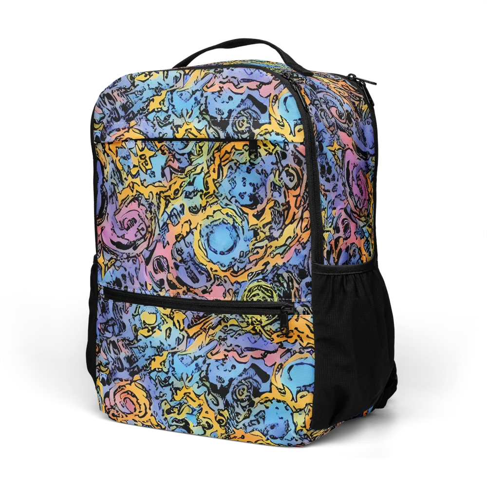 Pop Flora on Utility Backpack — Left Front
