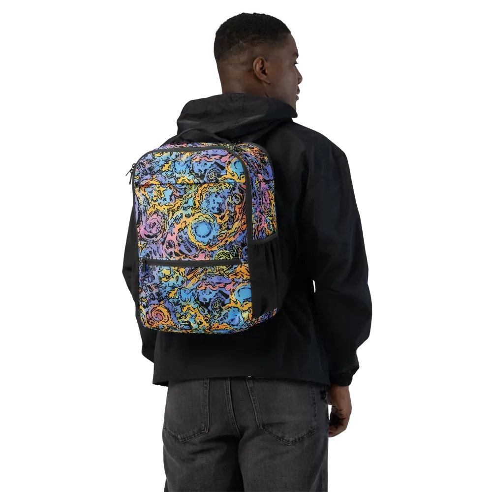 Pop Flora on Utility Backpack — Back