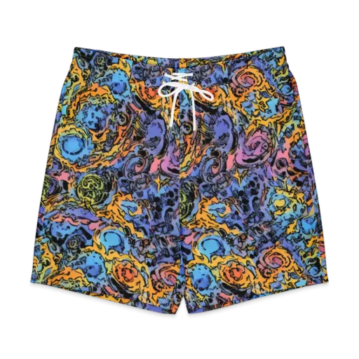 Pop Flora on a Men's Board Shorts
