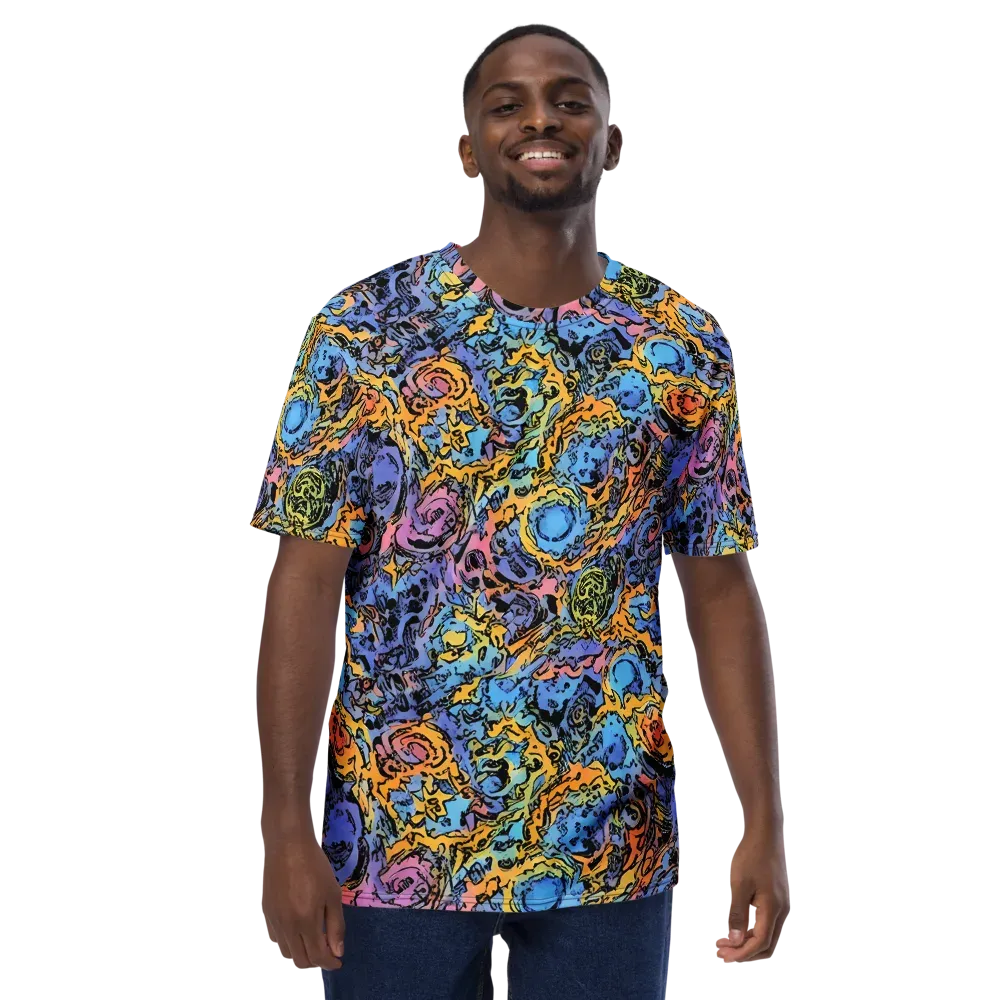 Pop Flora on Men's Crew Neck T-Shirt — Front