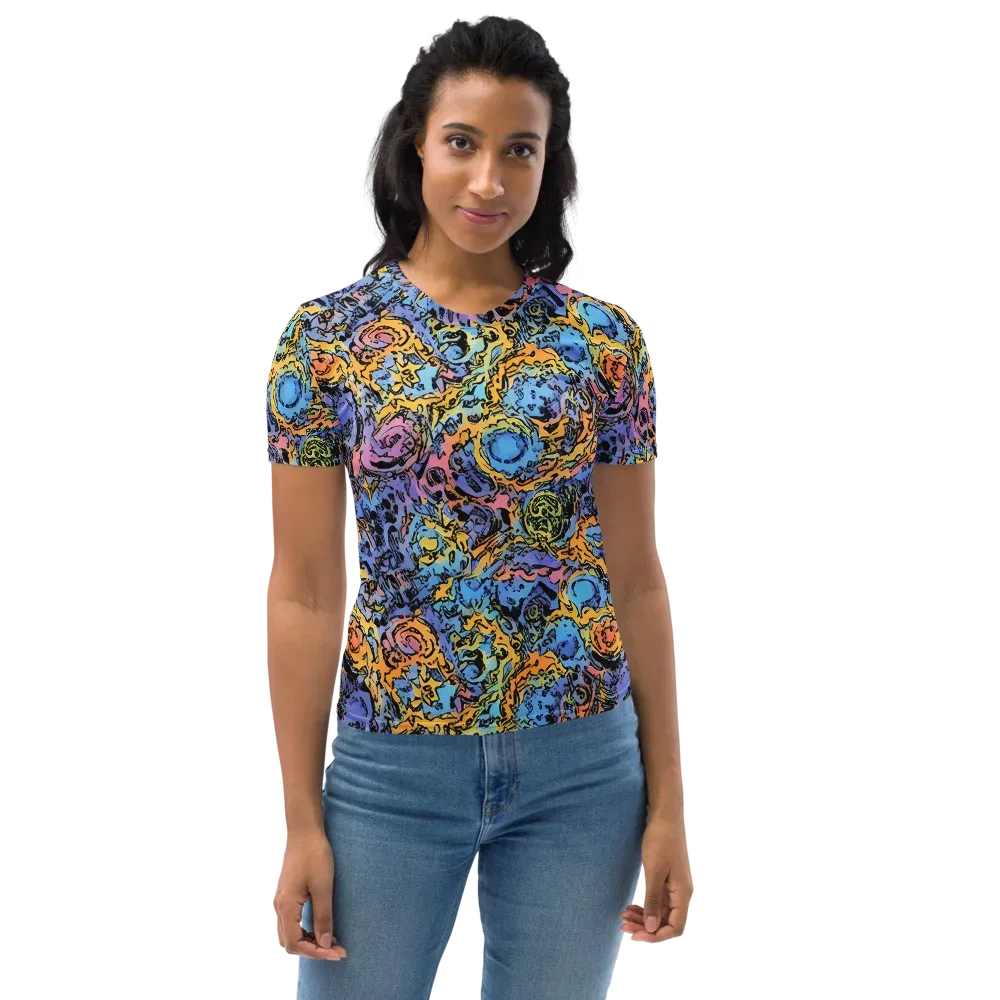 Pop Flora on Women's Crew Neck T-Shirt — Front