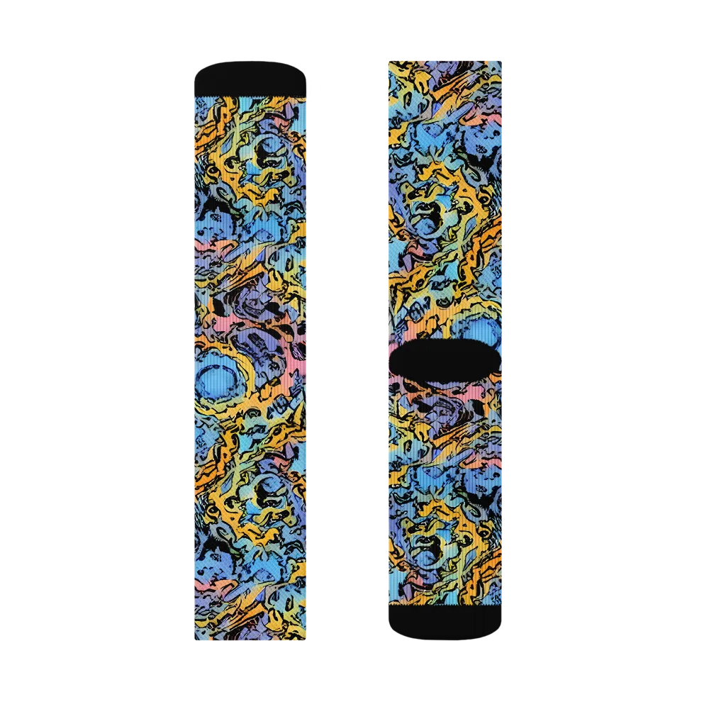 Pop Flora on Socks — Right Sock