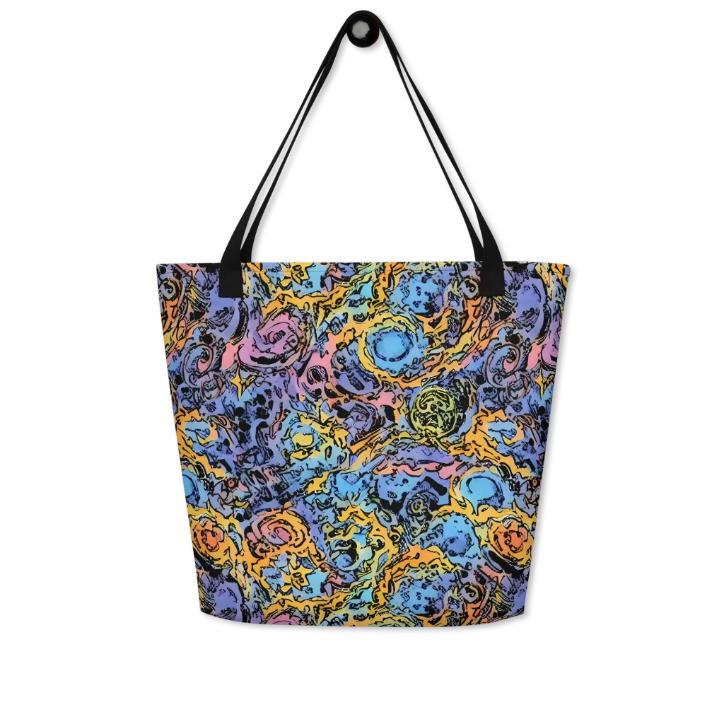 Pop Flora on Large Tote Bag W/ Pocket — Front
