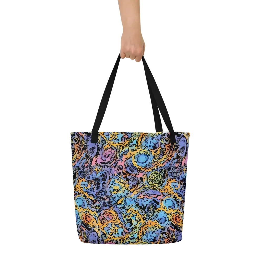 Pop Flora on Large Tote Bag W/ Pocket — Front