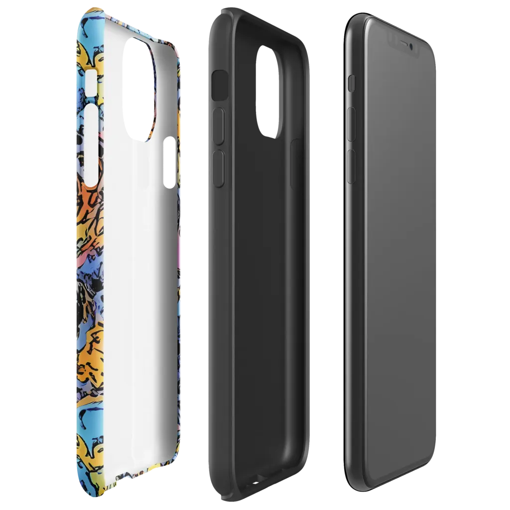 Pop Flora on Tough Case for iPhone® — Right