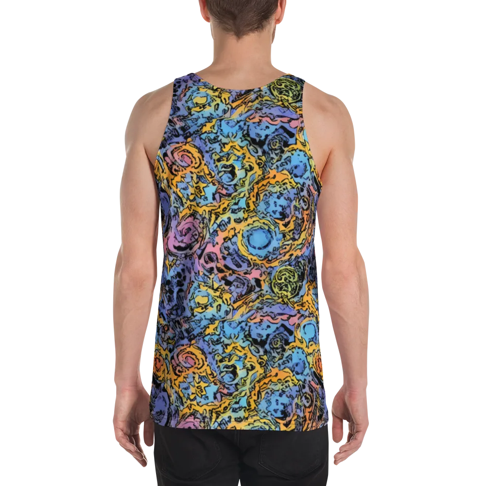 Pop Flora on Men's Tank Top — Back