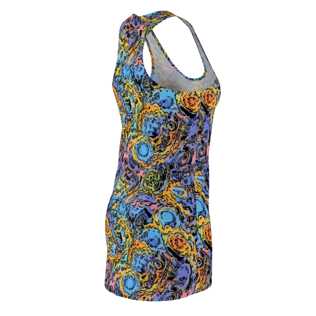 Pop Flora on Racerback Dress — Back Side