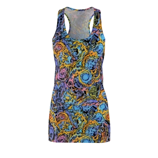 Pop Flora on a Racerback Dress