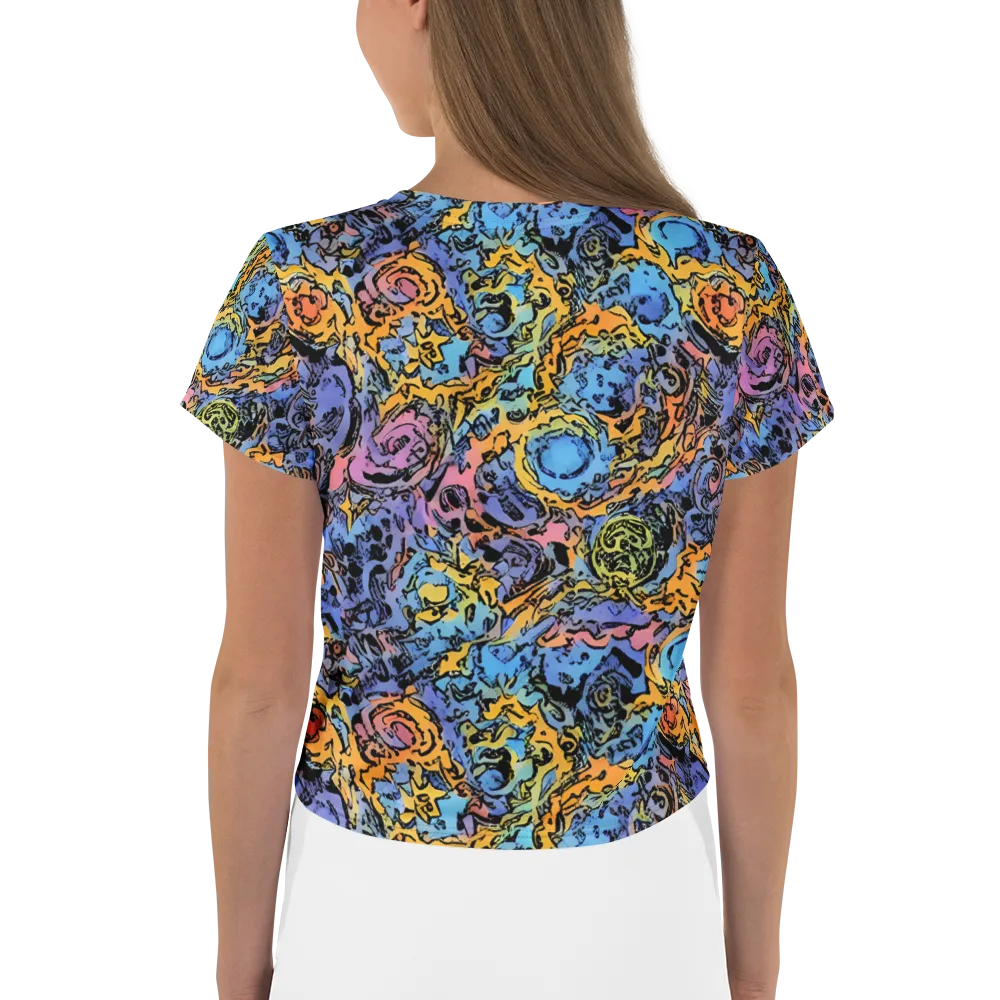 Pop Flora on Crop Tee — Back
