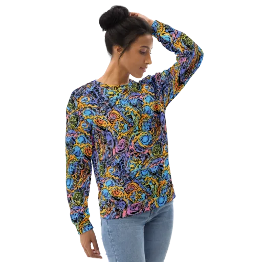 Pop Flora on a Sweatshirt