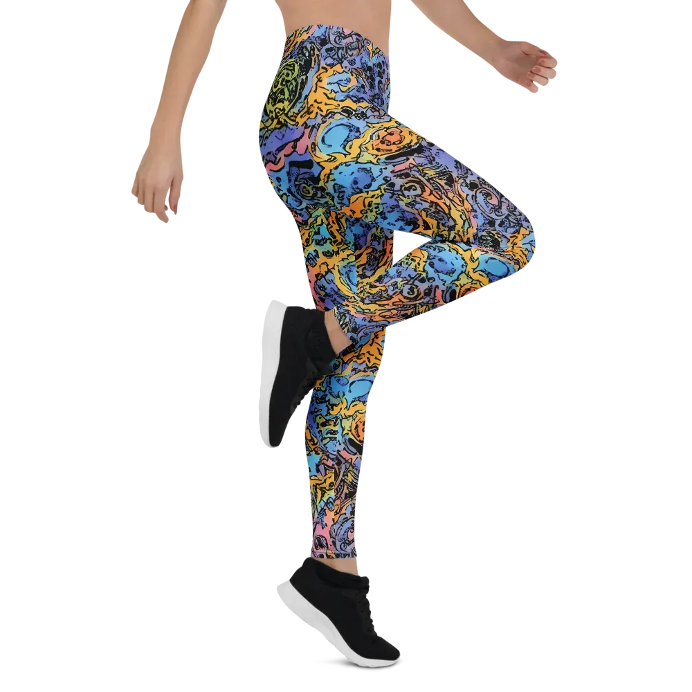 Pop Flora on Leggings — Right