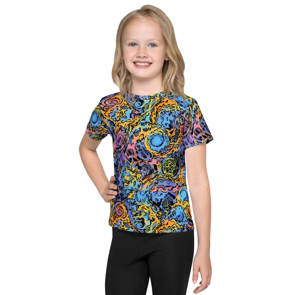 Pop Flora on Kids Crew Neck T-Shirt — Front