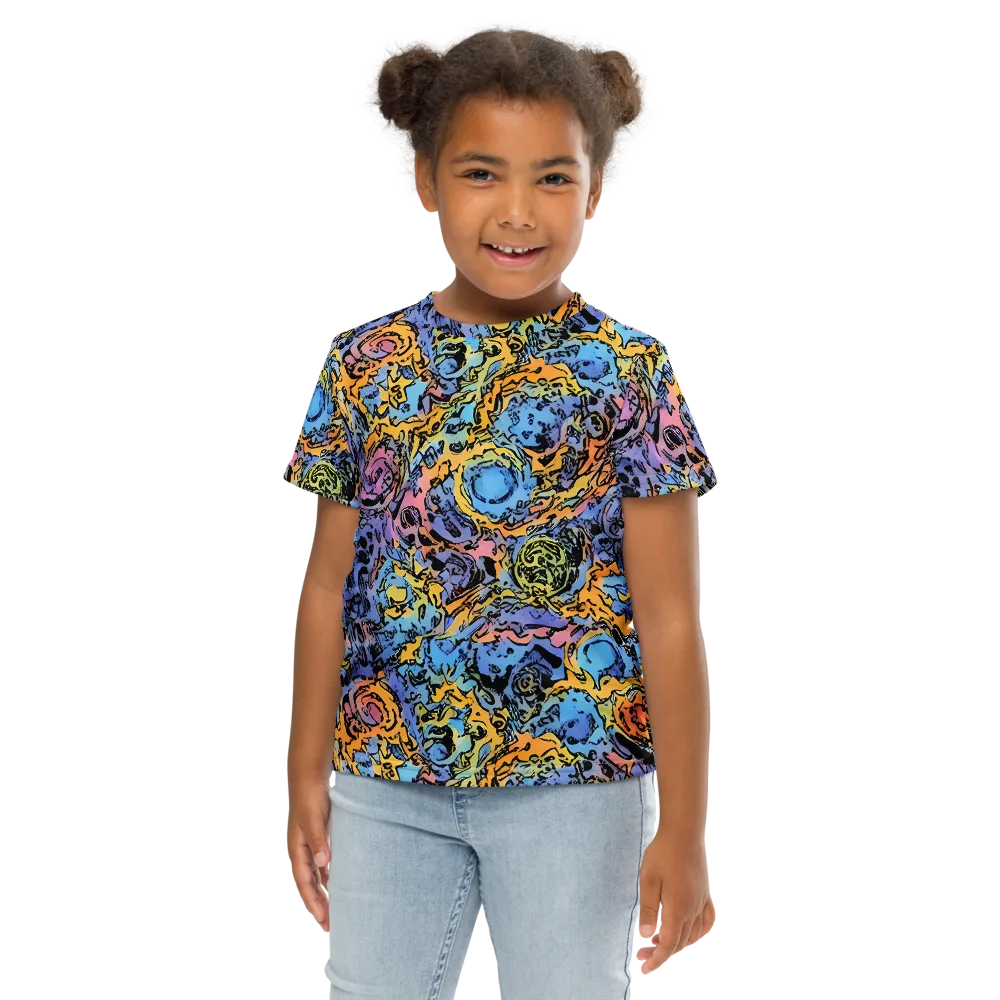 Pop Flora on Kids Crew Neck T-Shirt — Front