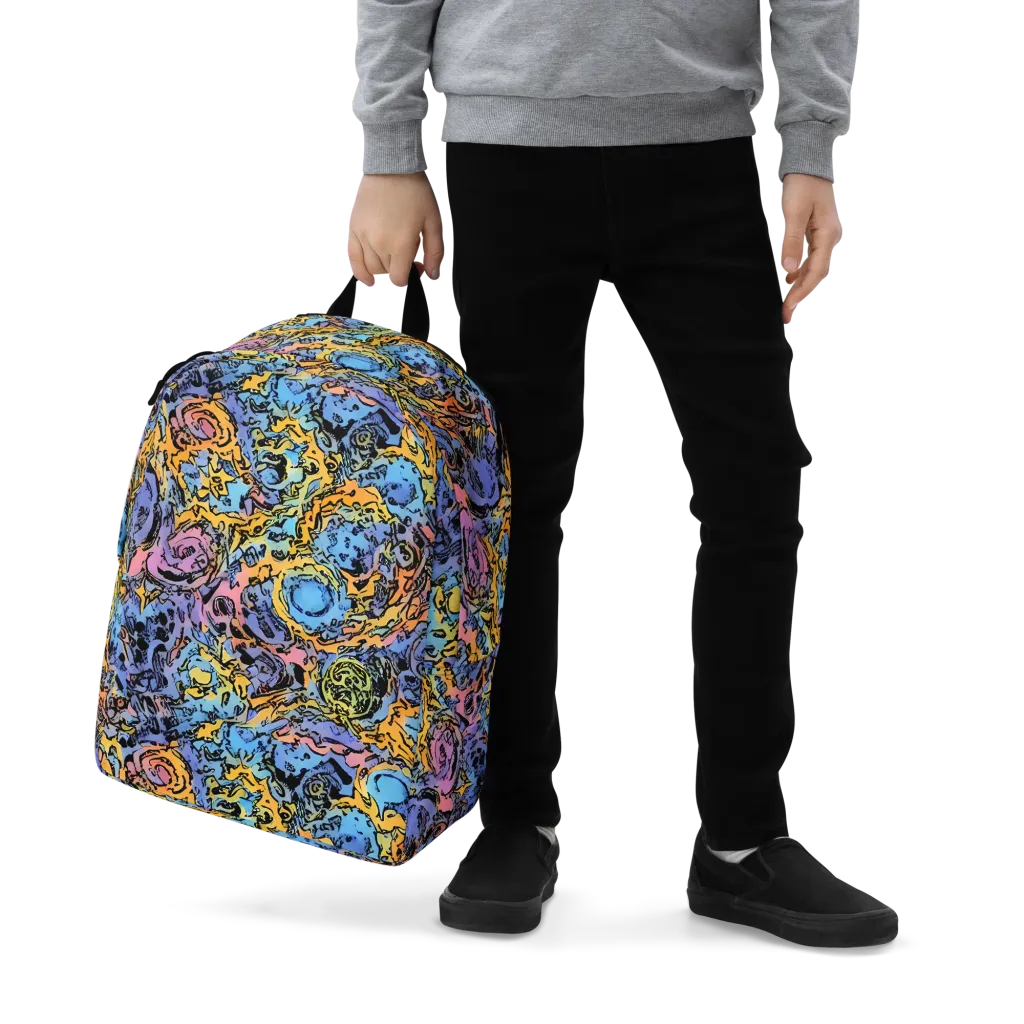 Pop Flora on Minimalist Backpack — Zoomed-in