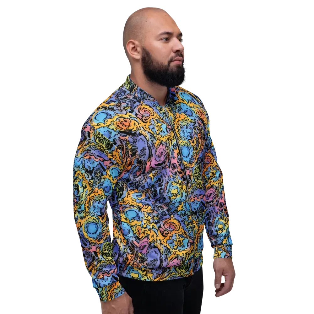 Pop Flora on Bomber Jacket — Right