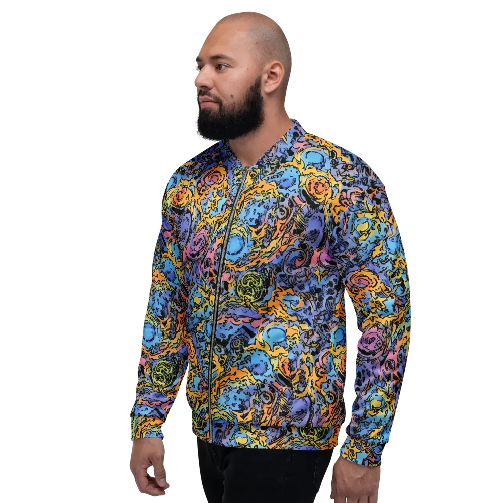 Pop Flora on Bomber Jacket — Left