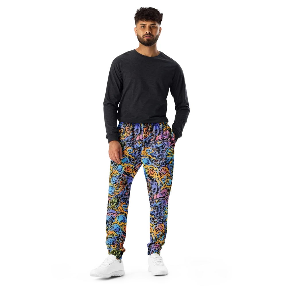 Pop Flora on Men's Joggers — Front