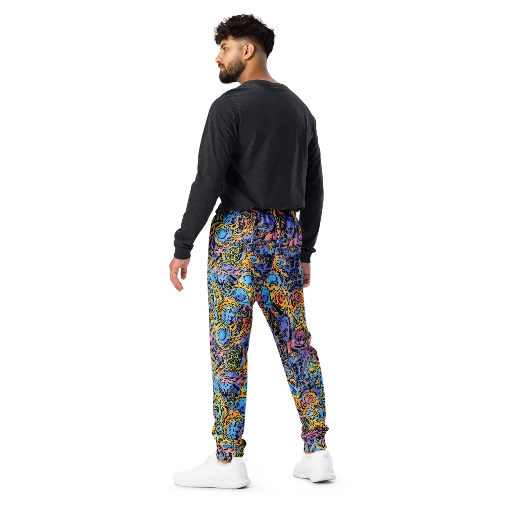Pop Flora on Men's Joggers — Back