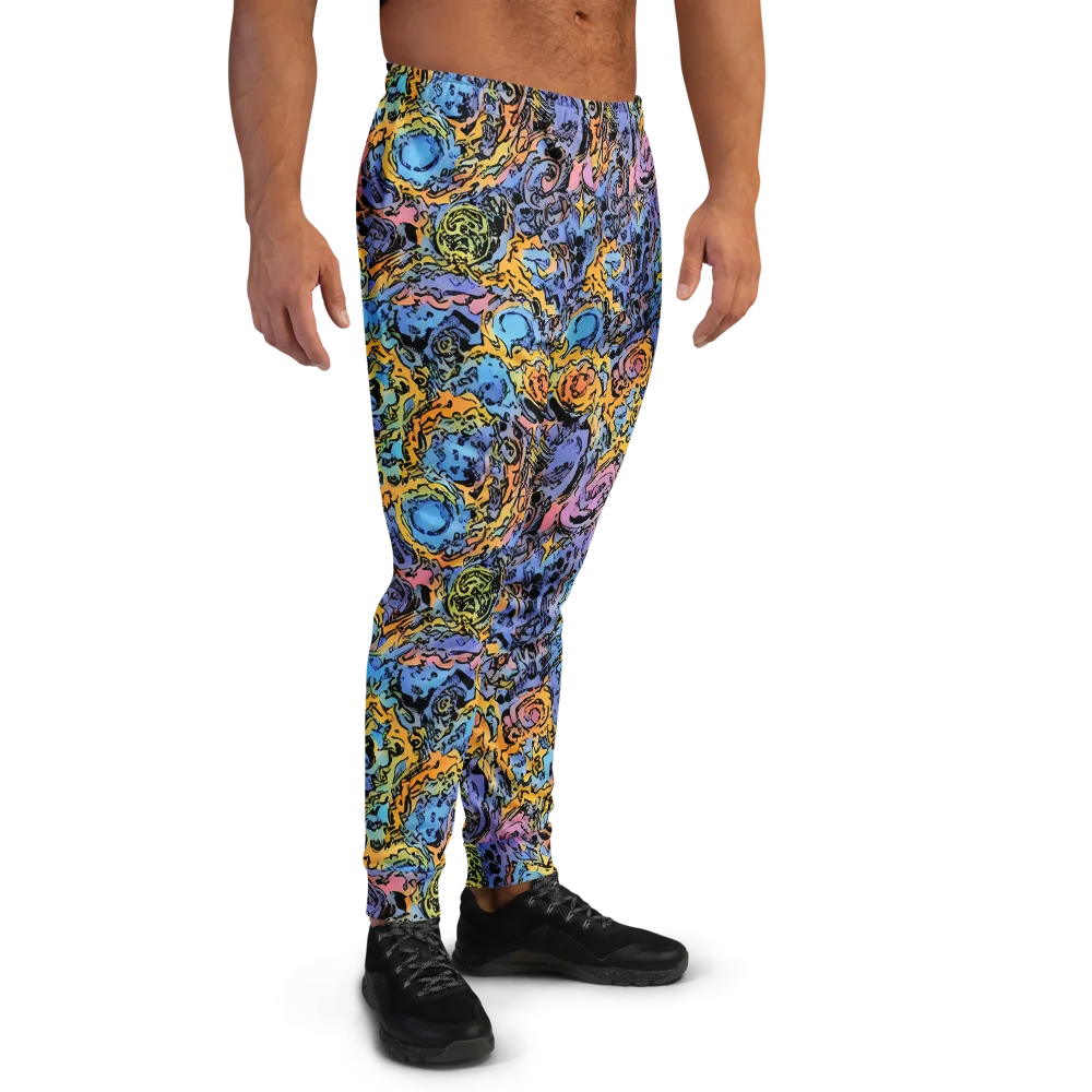 Pop Flora on Men's Joggers — Right