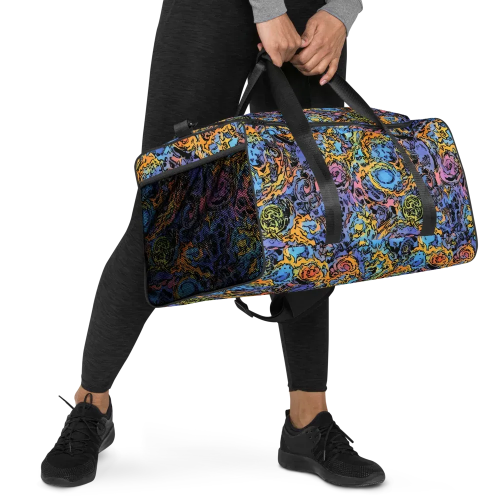 Pop Flora on Duffle Bag — Right Front