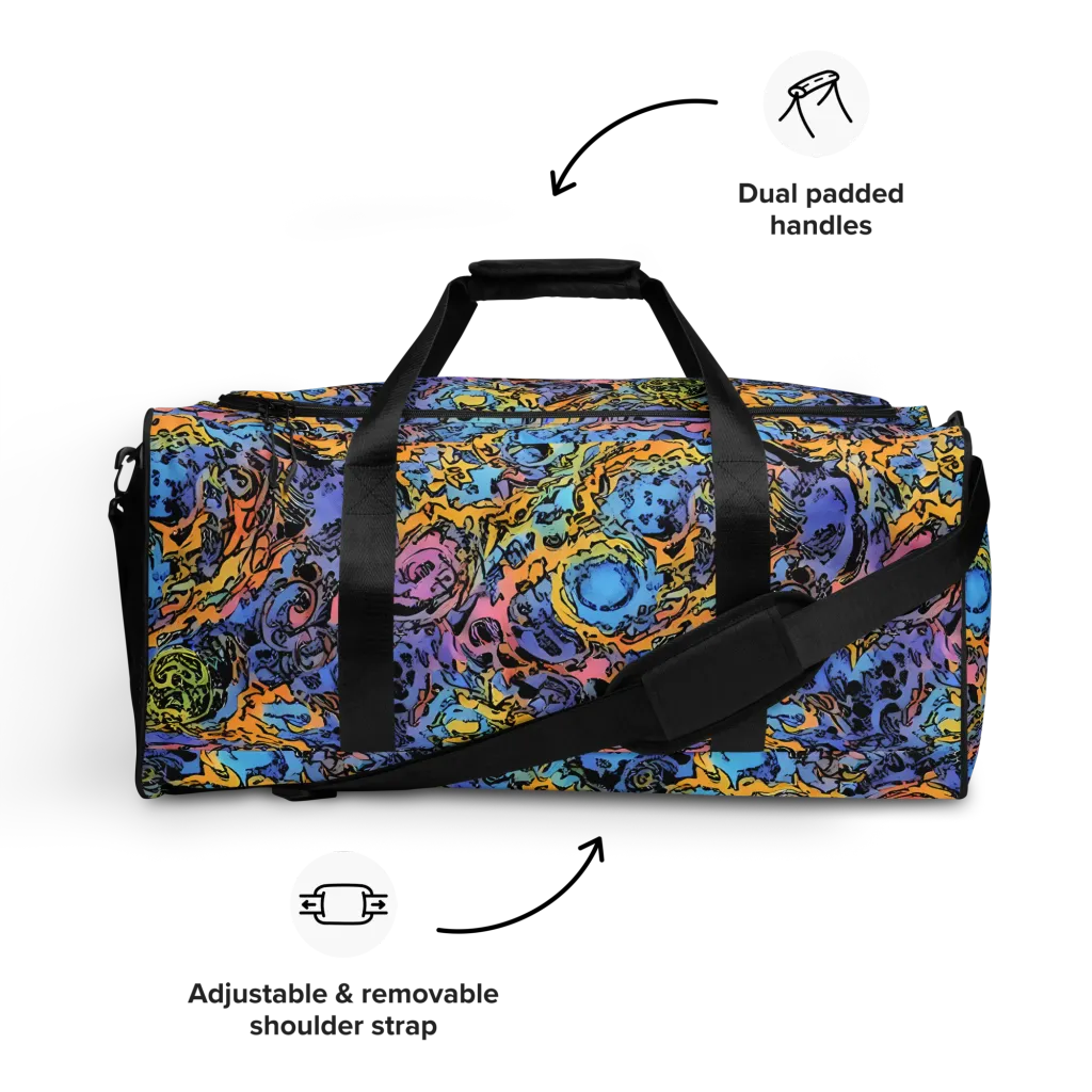 Pop Flora on Duffle Bag — Front