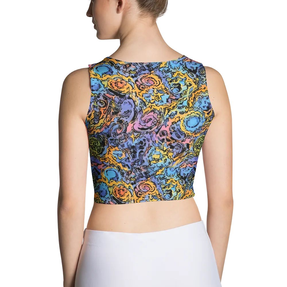 Pop Flora on Crop Top — Back