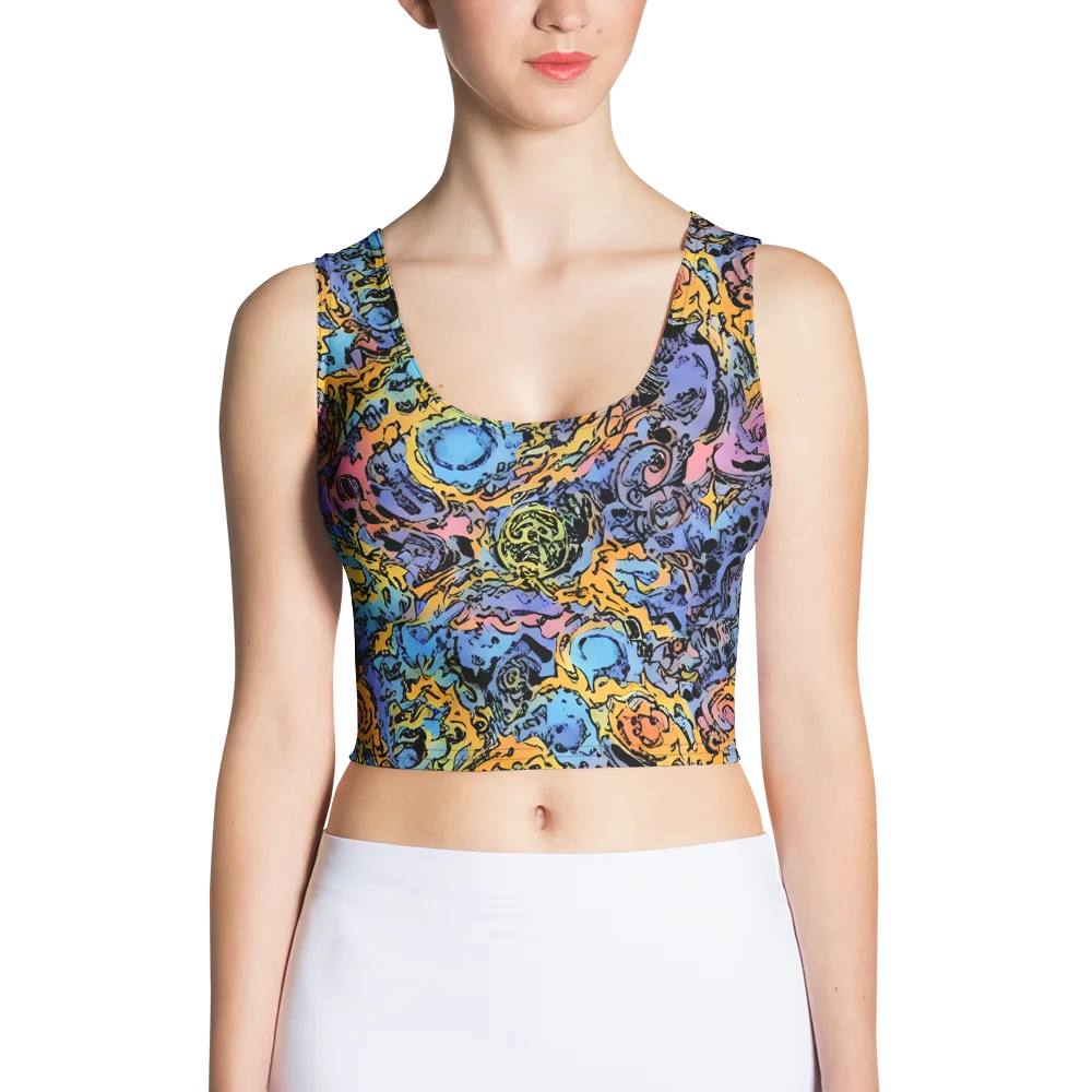 Pop Flora on Crop Top — Front