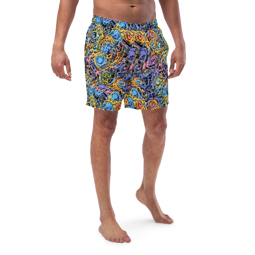 Pop Flora on Swim Trunks — Front