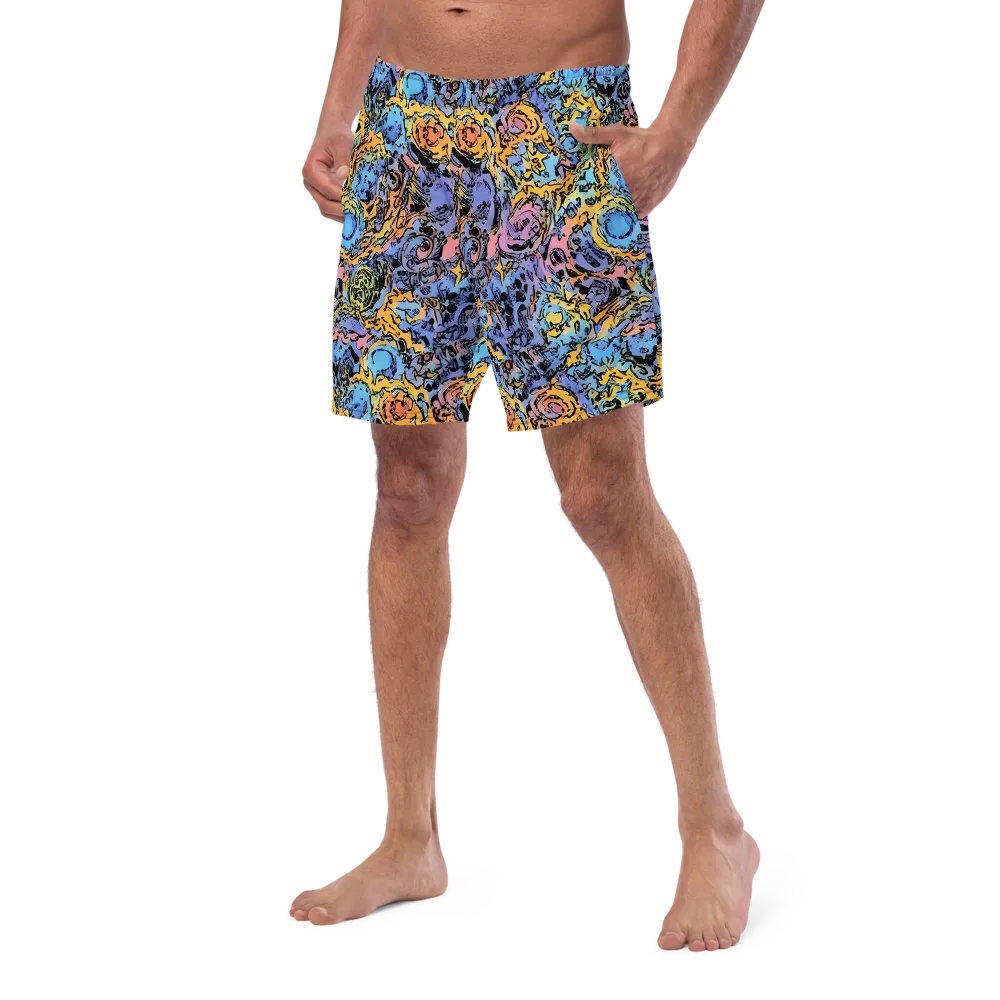 Pop Flora on Swim Trunks — Left Front