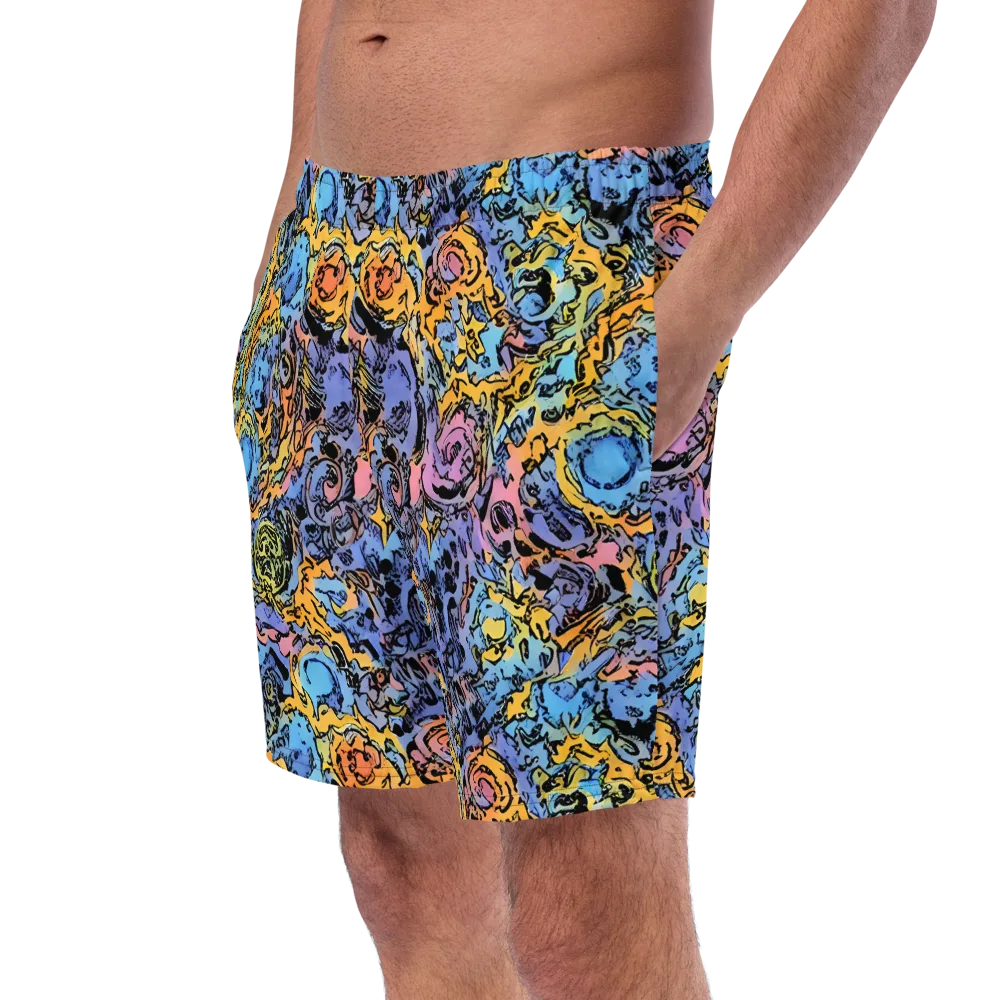 Pop Flora on Swim Trunks — Left Front