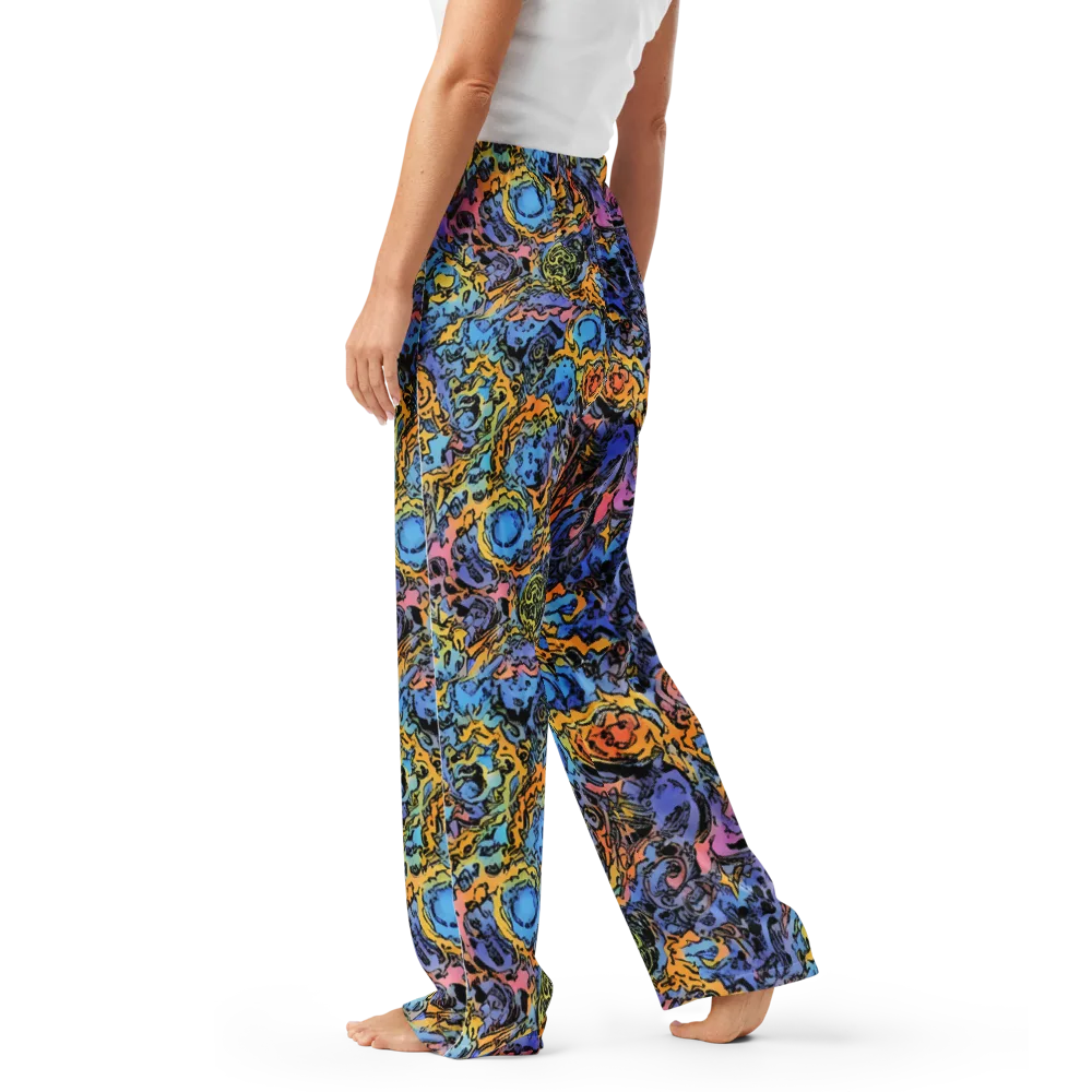 Pop Flora on Women's Pajama Pants — Left