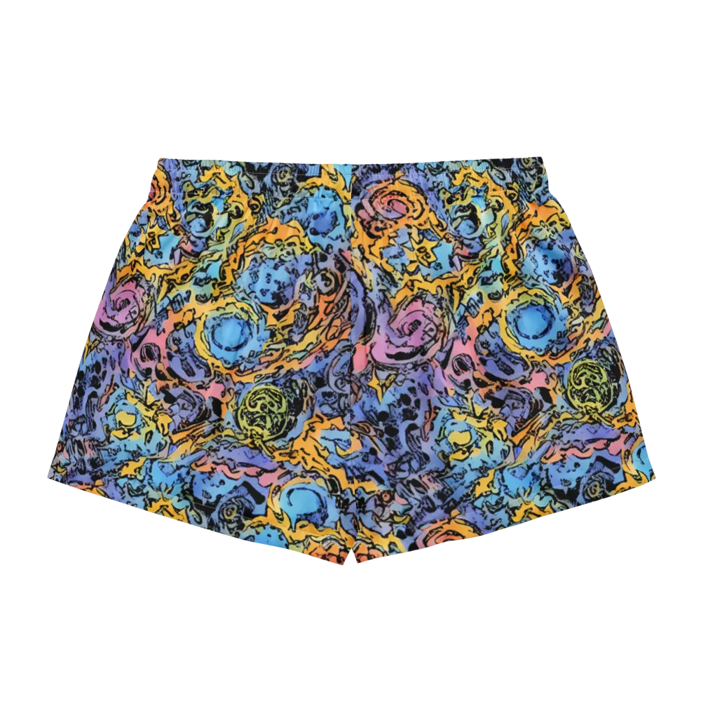 Pop Flora on Women's Pajama Shorts — Back