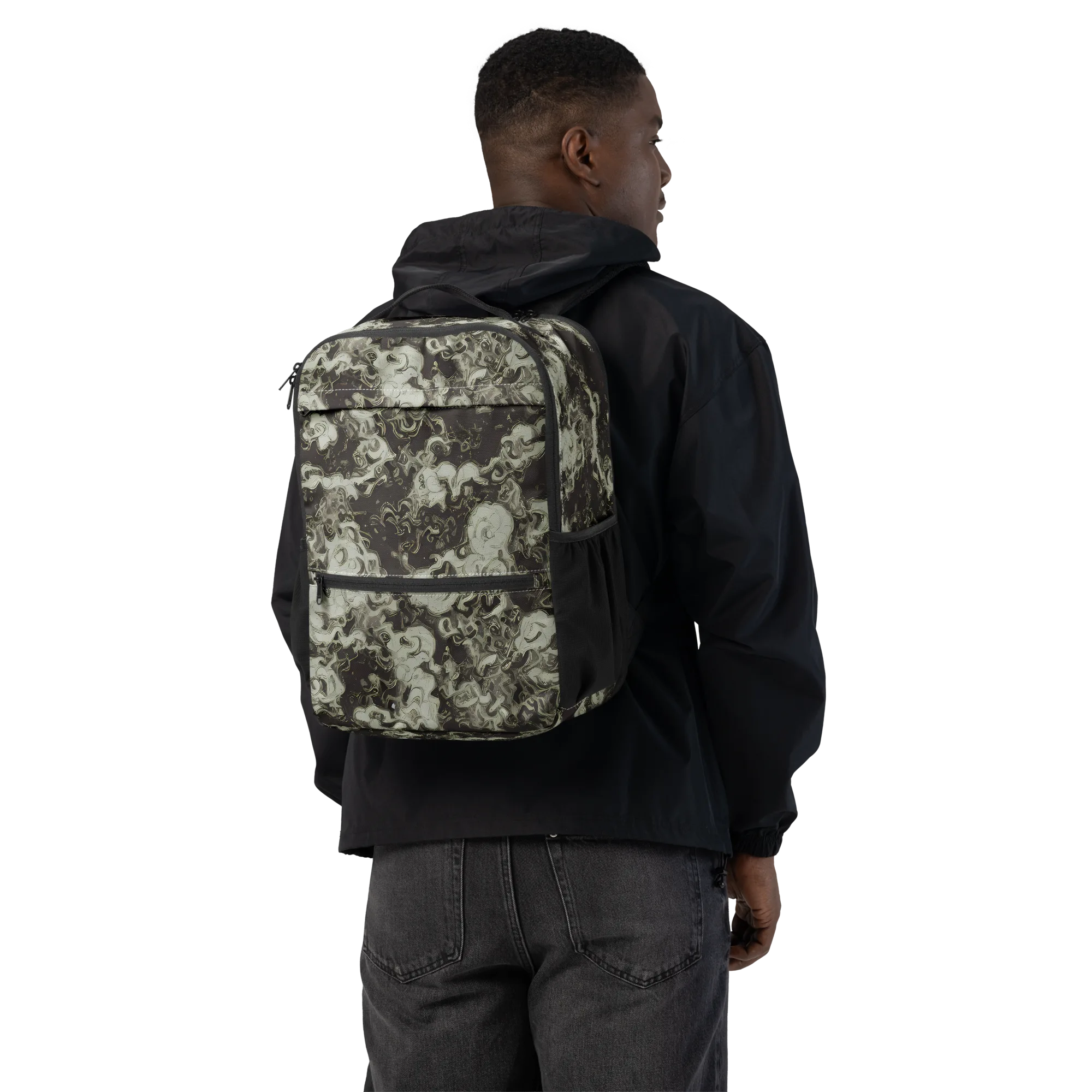 Eclipse Swirl on Utility Backpack — Back