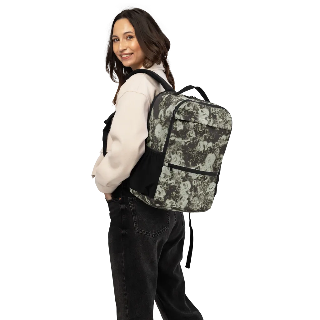 Eclipse Swirl on Utility Backpack — Back