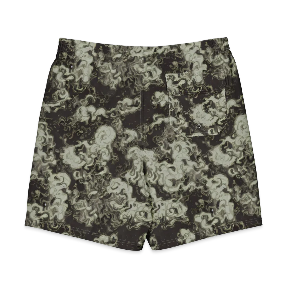 Eclipse Swirl on Men's Board Shorts — Back