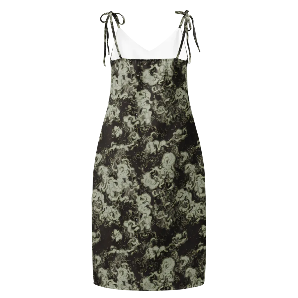 Eclipse Swirl on Slip Dress — Back