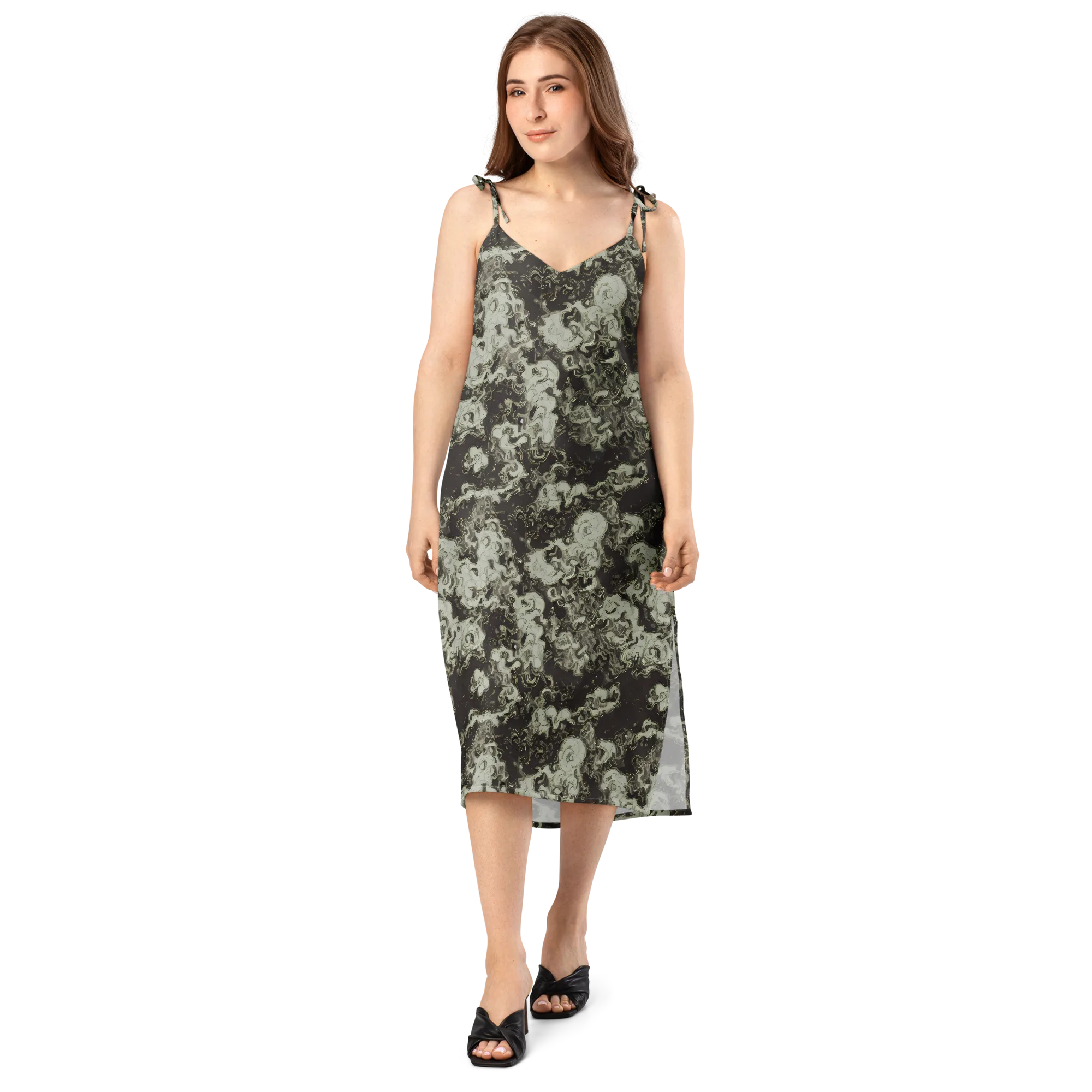 Eclipse Swirl on Slip Dress — Front