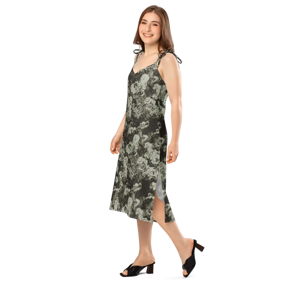 Eclipse Swirl on Slip Dress — Left Front