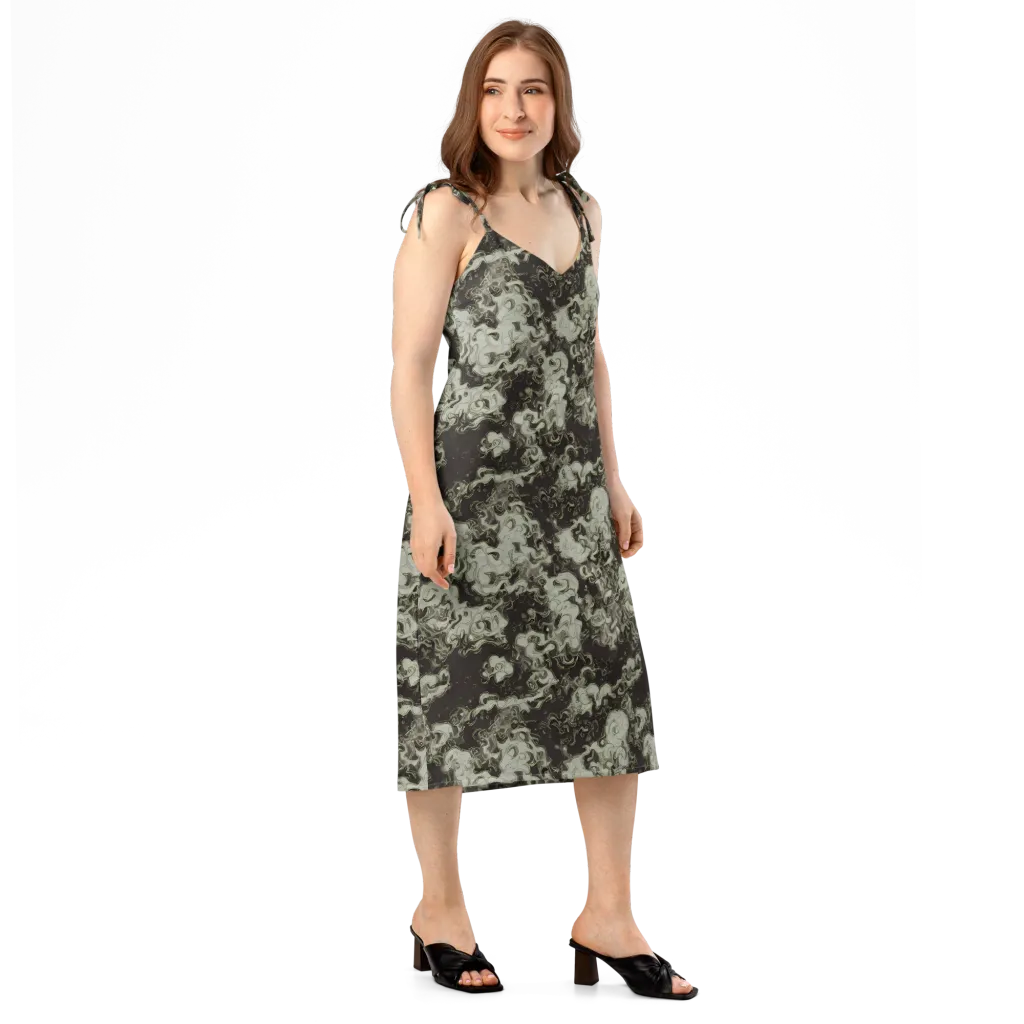 Eclipse Swirl on Slip Dress — Right Front
