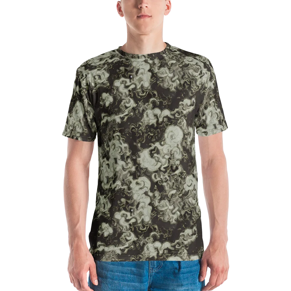 Eclipse Swirl on Men's Crew Neck T-Shirt — Front