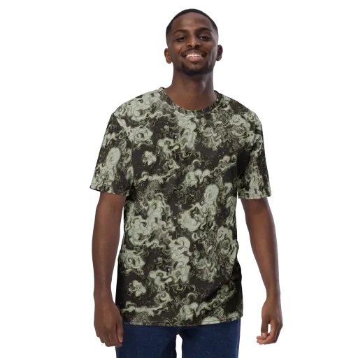 Eclipse Swirl on a Men's Crew Neck T-Shirt