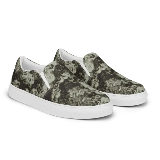 Eclipse Swirl on a Men's Slip-On Canvas Shoes