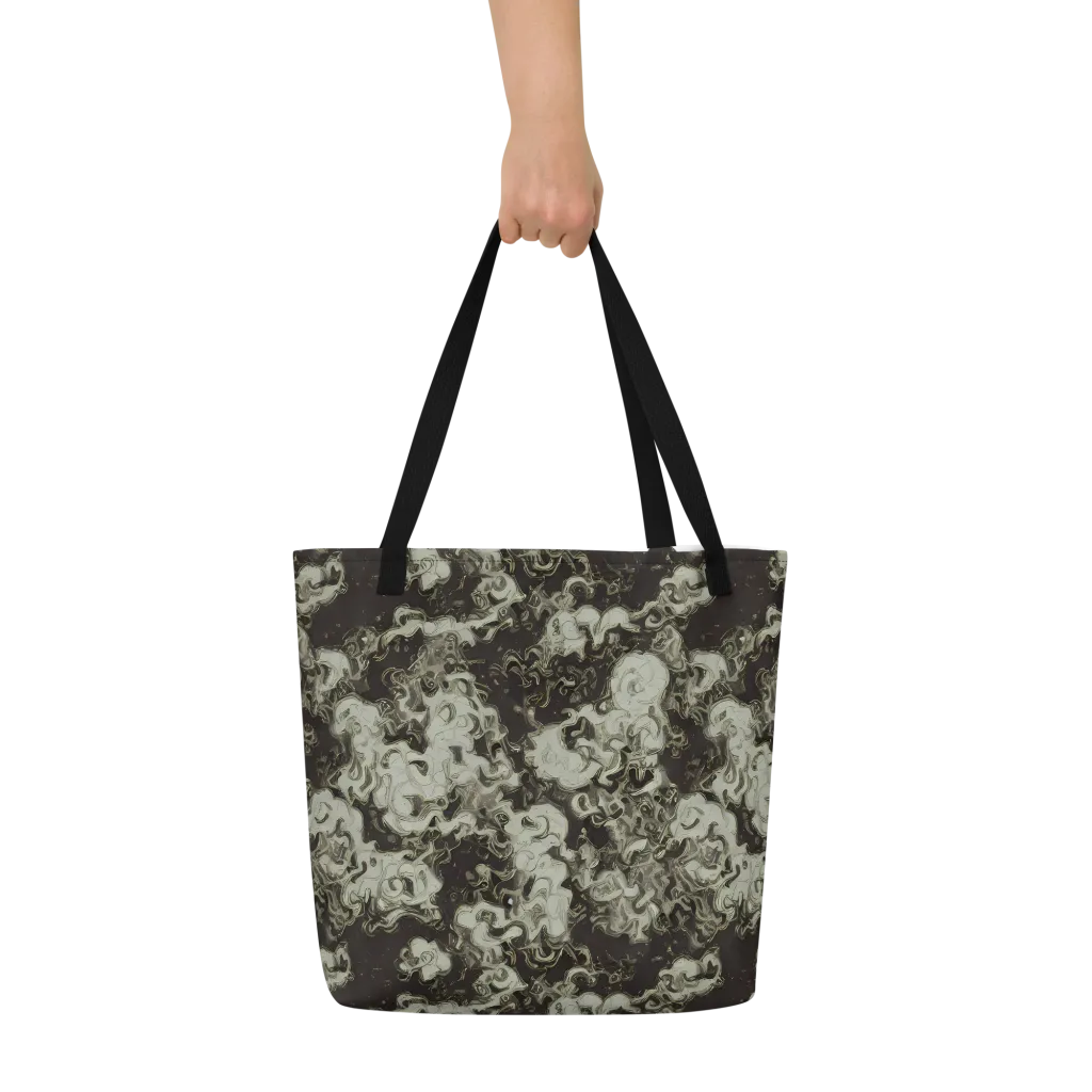 Eclipse Swirl on Large Tote Bag W/ Pocket — Front