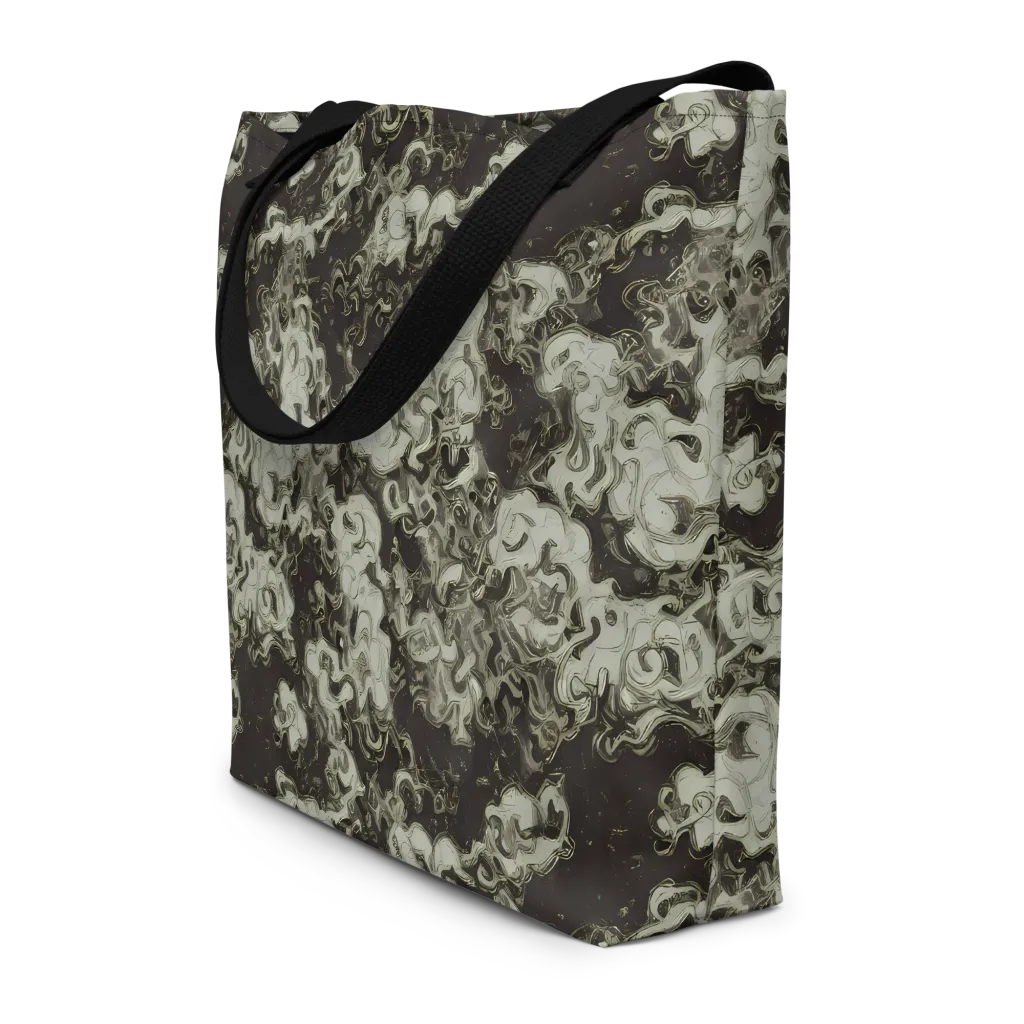 Eclipse Swirl on Large Tote Bag W/ Pocket — Front
