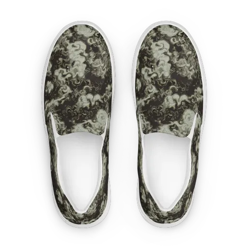 Eclipse Swirl on a Women's Slip-On Canvas Shoes