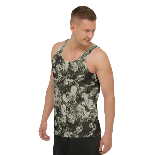 Eclipse Swirl on a Men's Tank Top